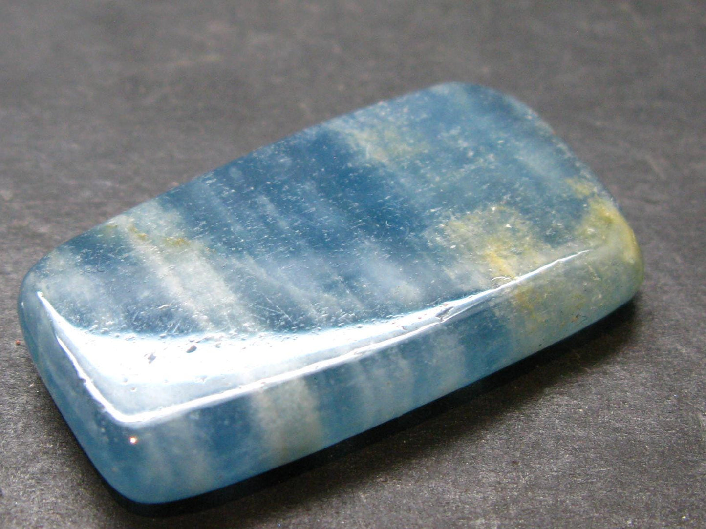 Nice Lemurian Aquatine Blue Calcite Tumbled From Argentina - 1.5" - 11.35 Grams