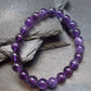 Amethyst Genuine Bracelet ~ 7 Inches ~ 8mm Round Beads