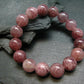 Strawberry Quartz Genuine Bracelet ~ 7 Inches ~ 13mm Round Beads