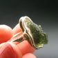 Moldavite Tektite Silver Ring from Czech Republic - Adjustable Size - 6.79 Grams