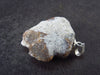 Fairy Cross!! Natural Staurolite Sharp Brown Twin Crystals Silver Pendant From Russia - 1.2" - 6.6 Grams