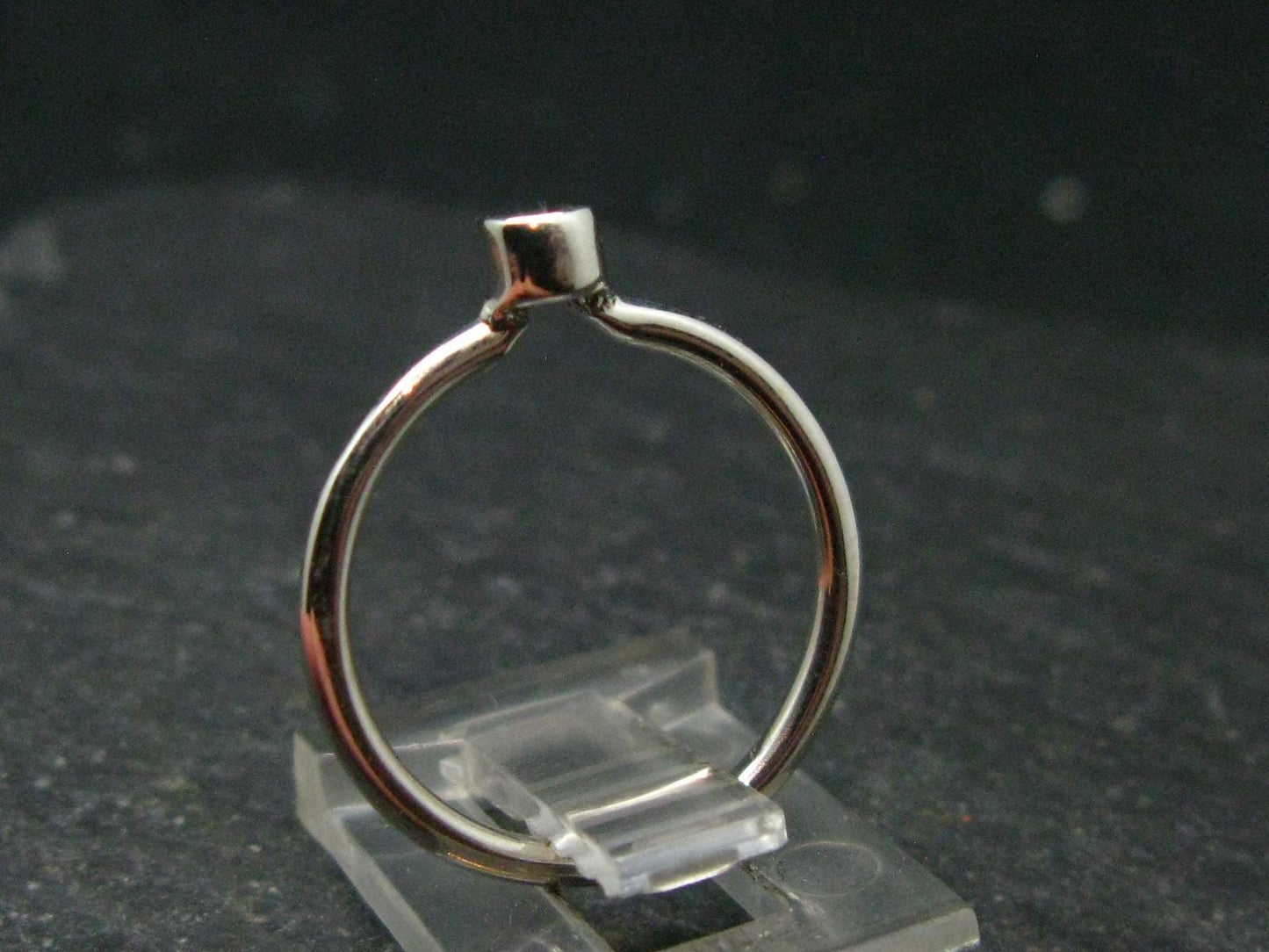 Genuine Alexandrite Gem Silver Ring From Russia - Size 6 - 1.47 Grams