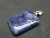 Rare Purple Scapolite Crystal Silver Pendant From Canada - 1.2" - 2.86 Grams