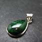 Extremely Rare Natural Maw Sit Sit Crystal Silver Pendant from Myanmar - 1.2" - 4.18 Grams