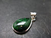 Extremely Rare Natural Maw Sit Sit Crystal Silver Pendant from Myanmar - 1.2" - 4.18 Grams