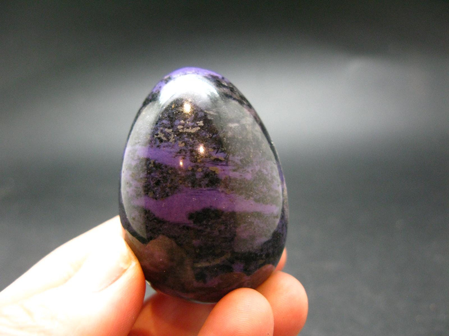 Nice Charoite Egg from Russia - 86.37 Grams - 1.9"