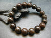 Meteorite Chondrite Genuine Bracelet ~ 7 Inches ~ 12mm Round Beads