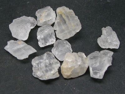Lot of 10 Clear Petalite Crystals from Brazil