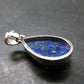 Lapis Lazuli Silver Pendant From Afghanistan - 1.4" - 7.21 Grams