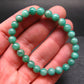 Emerald Gem Genuine Bracelet ~ 7 Inches ~ 7mm Round Beads
