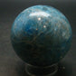 Large neon blue Apatite sphere from Madagascar- 268.58 GRAMS - 2.2"