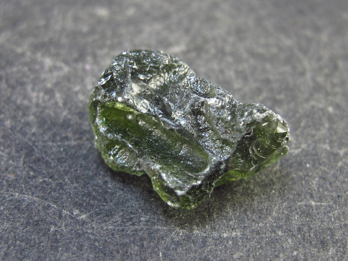 Moldavite Tektite Raw Piece from Czech Republic - 0.7" - 9.90 Carats - 1.98 Grams