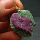 Ruby In Zoisite Silver Pendant from India - 1.3" - 6.87 Grams