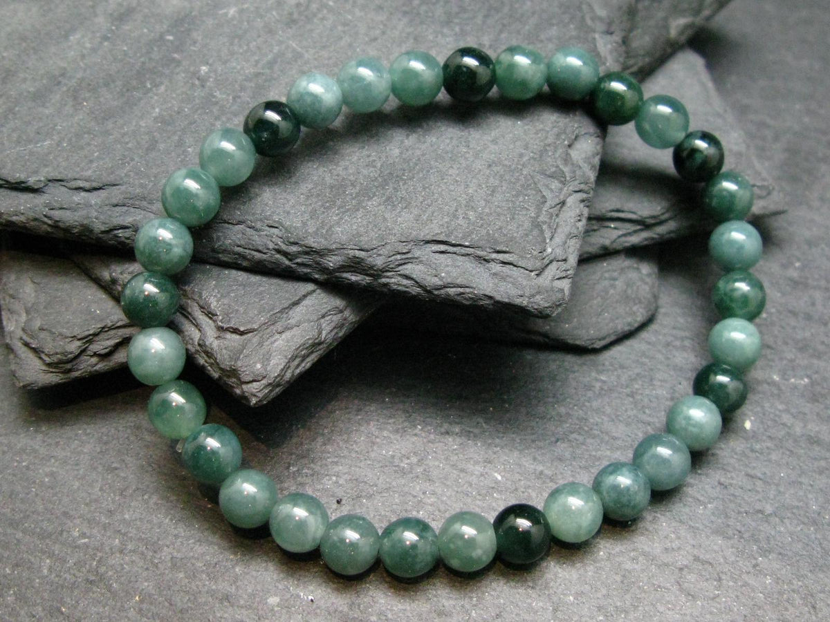 Guatemala Jade Jadeite Genuine Bracelet ~ 7 Inches ~ 6mm Round Beads