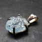 Aquamarine Crystal Silver Pendant From Brazil - 0.8" - 1.96 Grams