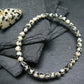 Dalmation Jasper Genuine Bracelet ~ 7 Inches ~ 4mm Round Beads