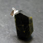 Nice Rare Terminated Epidote Crystal Silver Pendant From Peru - 1.1" - 4.96 Grams