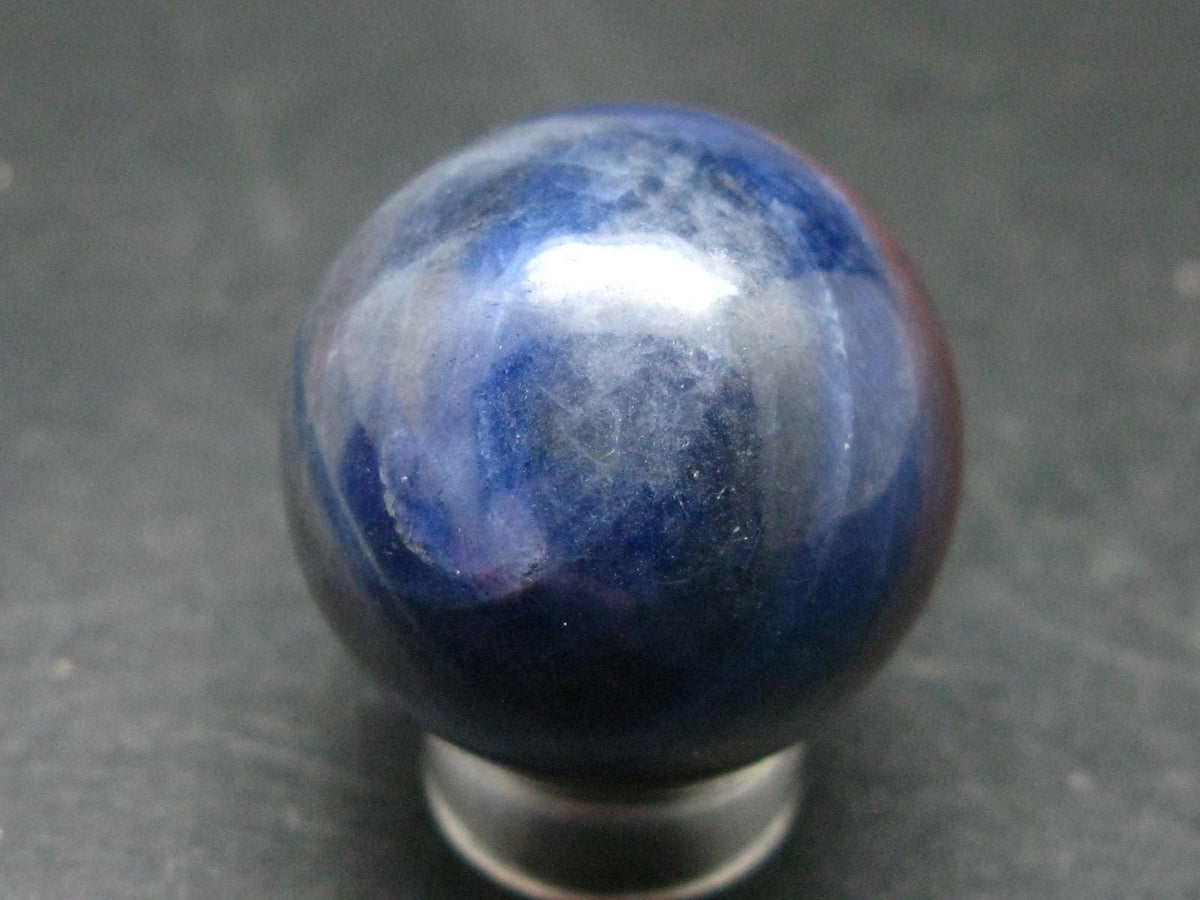 Blue Sapphire Corundum Sphere From India - 1.0" - 34.36 Grams