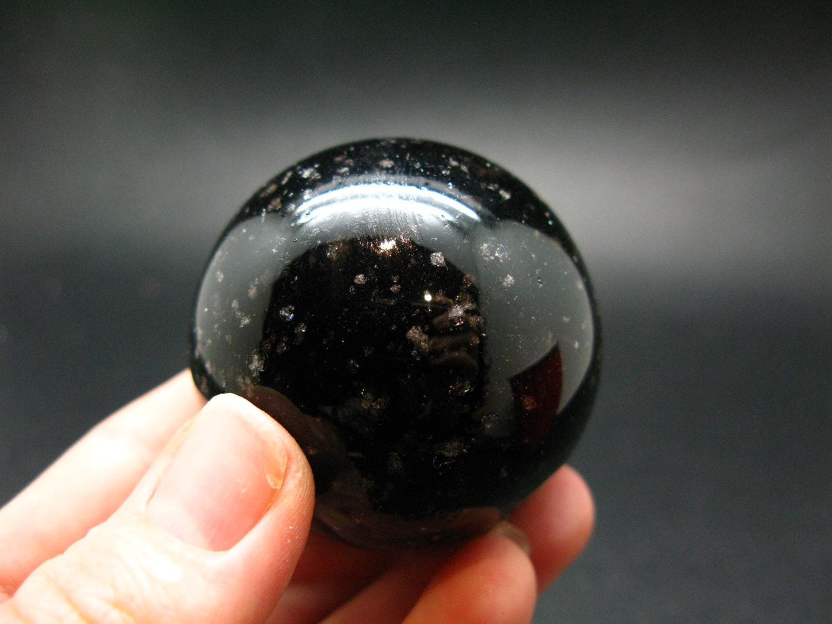 Incredible Cintamani Stone Pearl of Fire Sphere Ball from Indonesia - 1.8" - 129.04 Grams