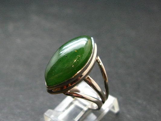 Nephrite Jade Ring From Canada - Size 7 - 6.44 Grams