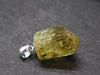 Large Gold Apatite Tumbled Pendant from Mexico - 4.23 Grams - 0.9"