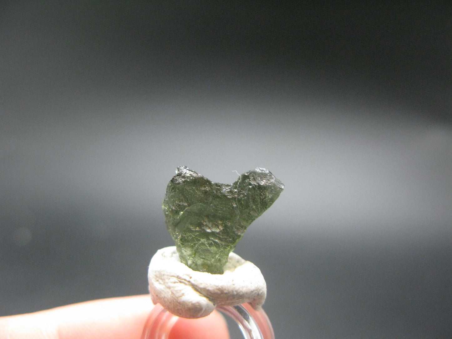 Moldavite Tektite Raw Piece from Czech Republic - 0.5" - 4.10 Carats - 0.82 Grams