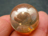 Beautiful Gold Aura Quartz Crystal Sphere Ball From Brazil - 0.9" - 17.8 Grams