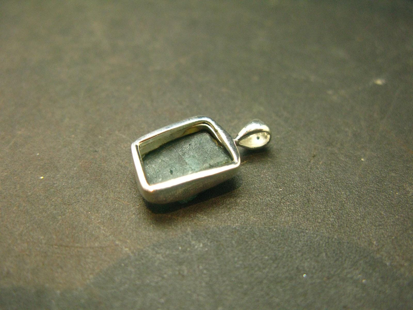 Grandidierite Silver Pendant From Madagascar - 0.7" - 1.37 Grams