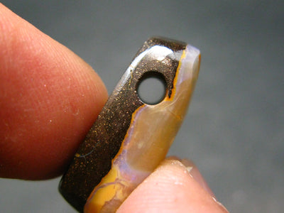 Stunning Rare Boulder Opal Pendant from Australia - 0.9" - 4.2 Grams