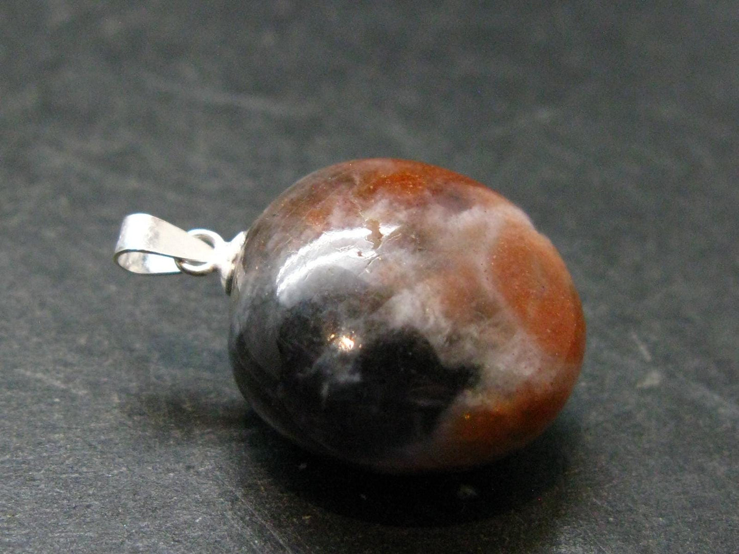 Iolite Cordierite & Sunstone Silver Pendant From India - 1.0" - 7.22 Grams
