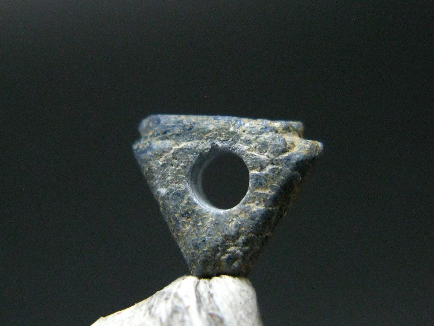 Gem Benitoite Crystal Bead with Hole From California - 1.07 Carats