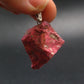 Rosaline Zoisite!! Rare Raw Deep Pink Thulite Silver Pendant From Norway - 1.2"