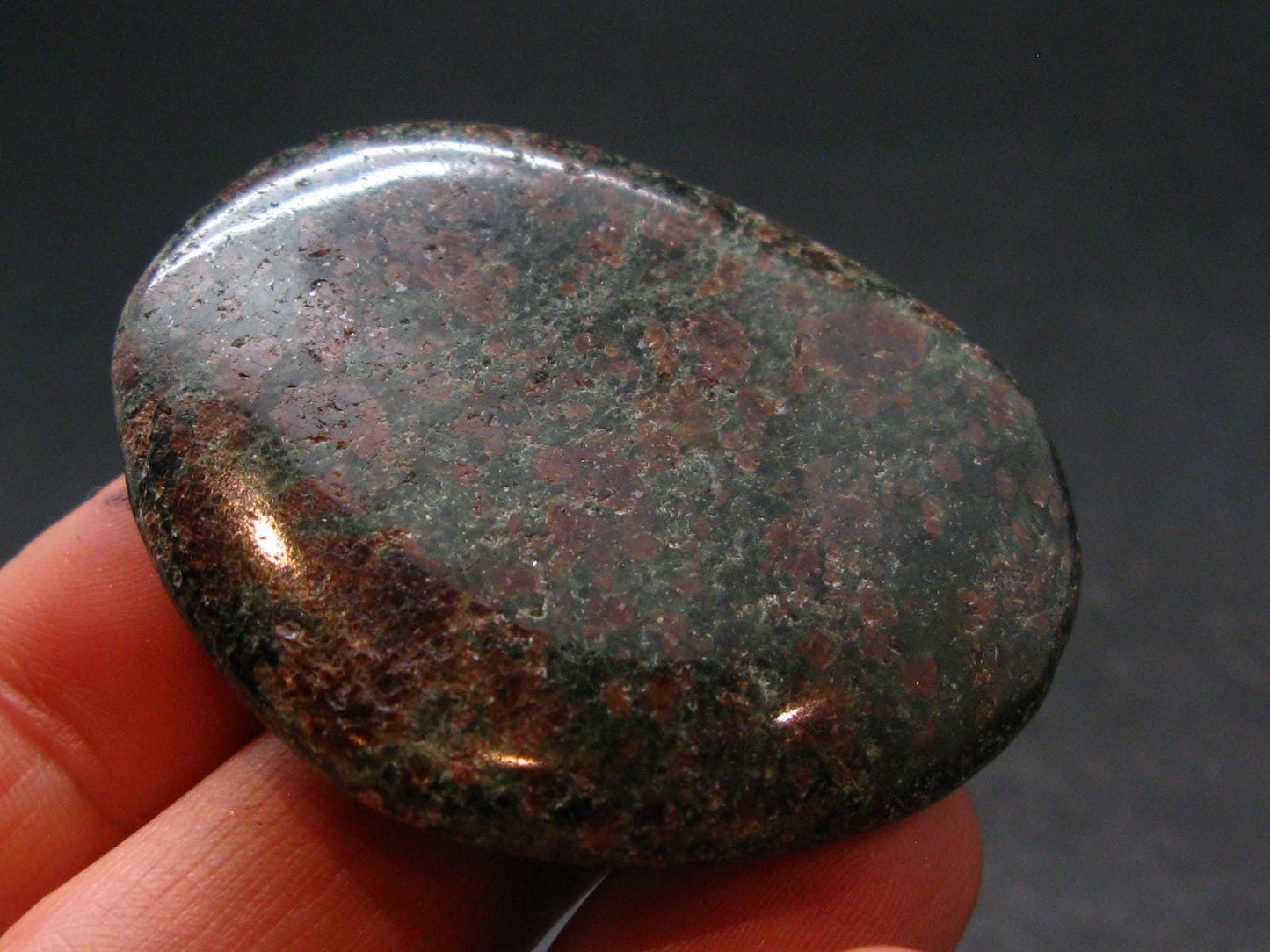 Rare Eclogite Tumbled Stone From Norway - 1.7" - 31.18 Grams