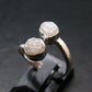 Very Rare White Cryolite 925 Silver Ring from Greenland - Size 7 - 2.34 Grams