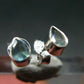 Alexandrite Gem Silver Stud Earrings From Russia - 0.88 Grams