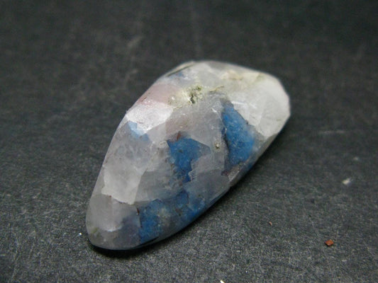 Papagoite in Quartz Cabochon from Messina S. Africa - 15.63 Carats - 26x13mm