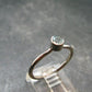 Genuine Facetted Aquamarine Gem Sterling Silver Ring - Size 7 - 1.69 Grams