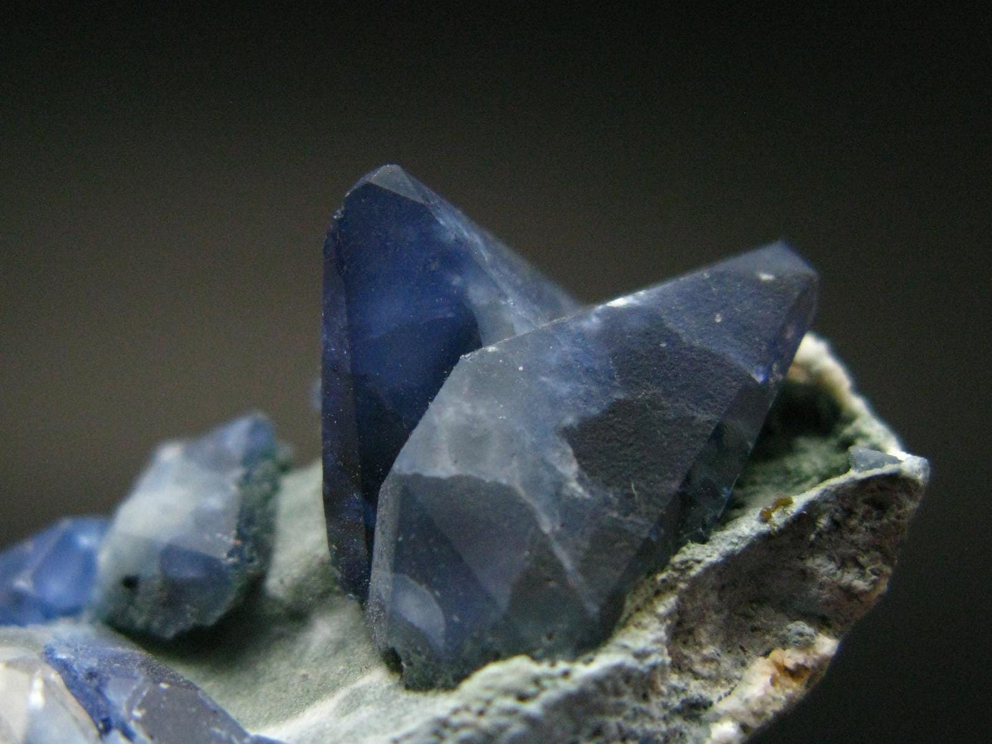 Museum Benitoite and Neptunite on Natrolite Cluster From California - 2.1"