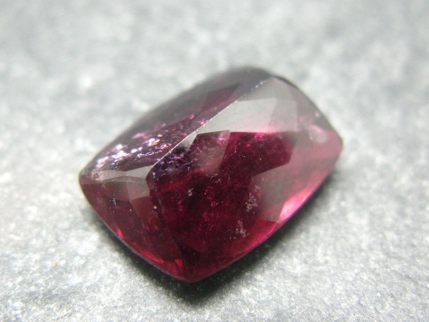 Red Tourmaline Cut Stone Gem From Brazil - 10.92 Carats - 15x12mm