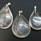 Pliny the Elder and Quartz!! Set of 3 Natural Clear Quartz Crystal Pendant From Brazil