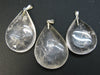Pliny the Elder and Quartz!! Set of 3 Natural Clear Quartz Crystal Pendant From Brazil