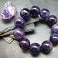 Amethyst Genuine Bracelet ~ 7 Inches ~ 20mm Round Beads