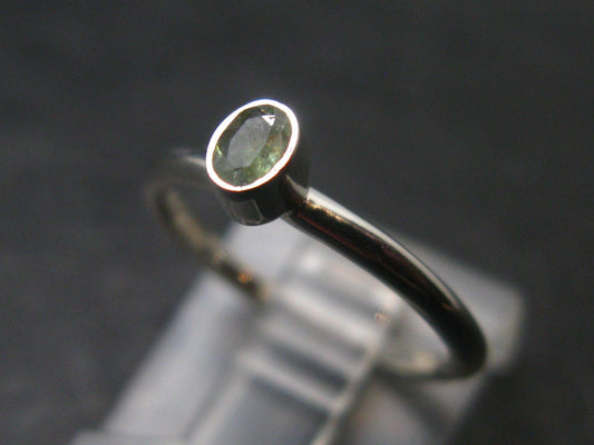 Genuine Alexandrite Gem Silver Ring From Russia - Size 4 - 1.35 Grams