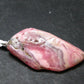 Rhodochrosite Sterling Silver Pendant From Alma Colorado - 1.7" - 6.65 Grams