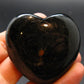 Large Nuumite Nuummite Polished Heart From Greenland - 92.68 Grams - 1.8"