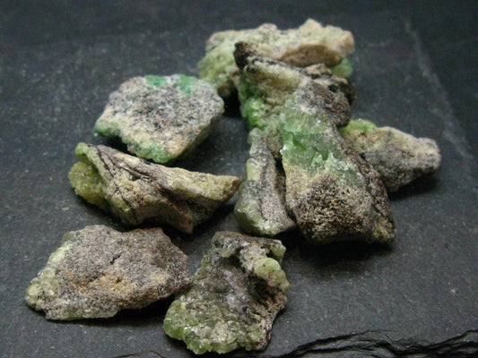 Rare Lot of 10 Smithsonite Clusters From Namibia - 67.38 Grams