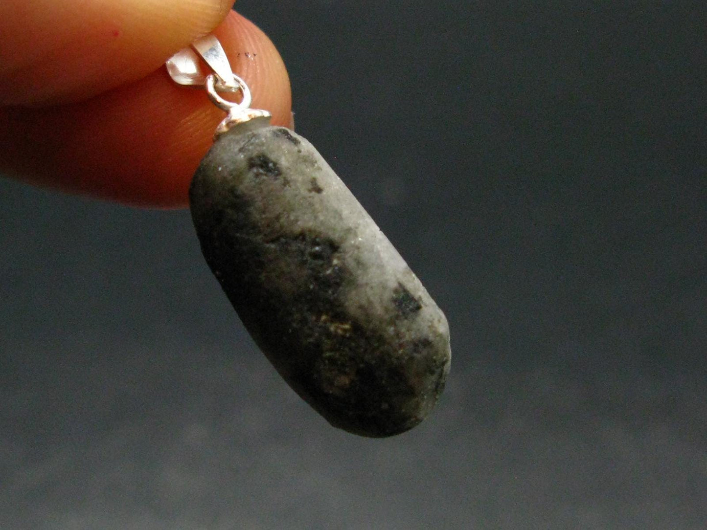 Phenakite Phenacite Tumbled Silver Pendant From Russia - 1.1" - 3.15 Grams