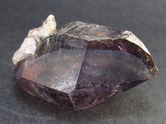 Elestial Amethyst Crystal Sceptered on Thin Stem from Zimbabwe - 50.3 Grams - 2.1"