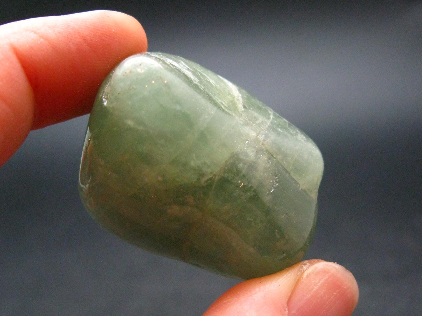 Genuine Blue Aquamarine Tumbled Stone From Brazil - 1.3" - 33.0 Grams
