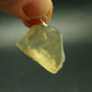 Gem Libyan Desert Glass Tektite Pendant Sterling Silver from Libya - 1.0" - 3.46 Grams